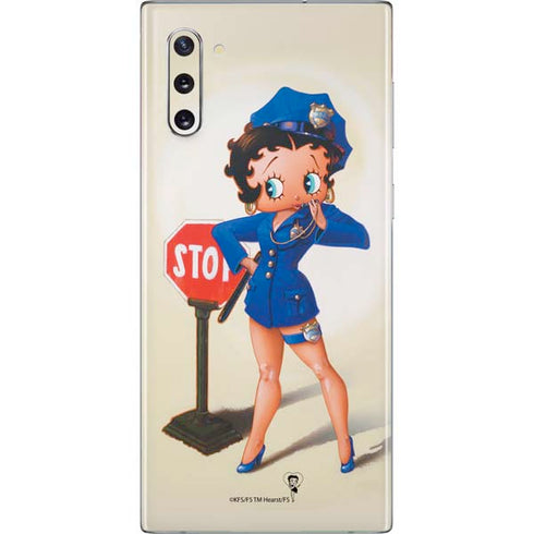 Betty Boop The Police Officer Galaxy Note 10 Skin