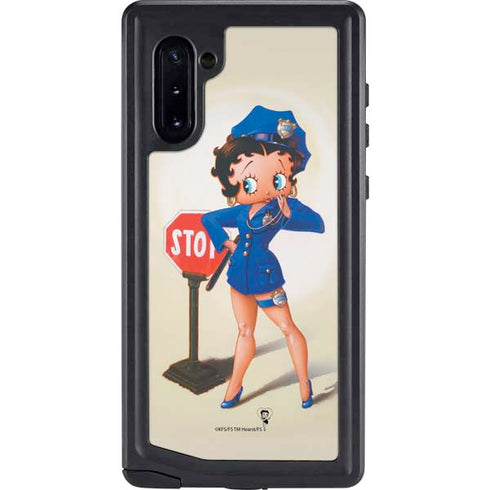 Betty Boop The Police Officer Galaxy Note 10 Waterproof Case