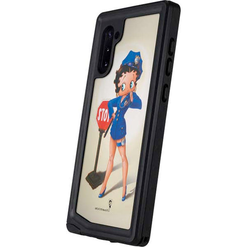 Betty Boop The Police Officer Galaxy Note 10 Waterproof Case