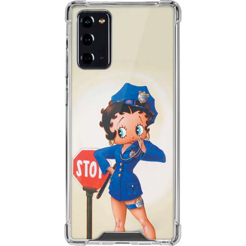 Betty Boop The Police Officer Galaxy Note20 5G Clear Case