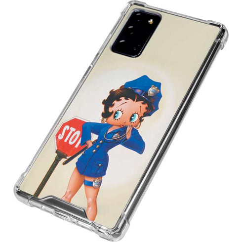 Betty Boop The Police Officer Galaxy Note20 5G Clear Case
