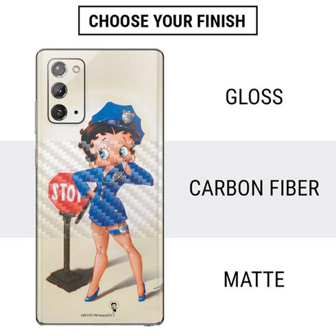 Betty Boop The Police Officer Galaxy Note20 5G Skin