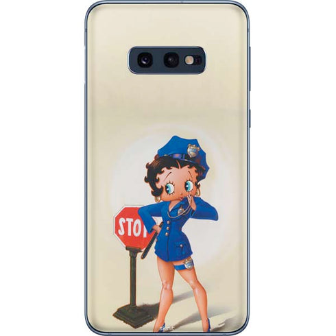 Betty Boop The Police Officer Galaxy S10e Skin