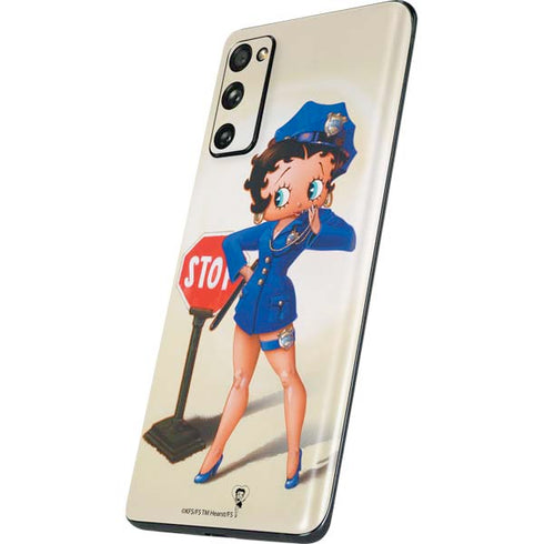 Betty Boop The Police Officer Galaxy S20 Fan Edition Skin