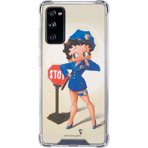 Betty Boop The Police Officer Galaxy S20 FE Clear Case