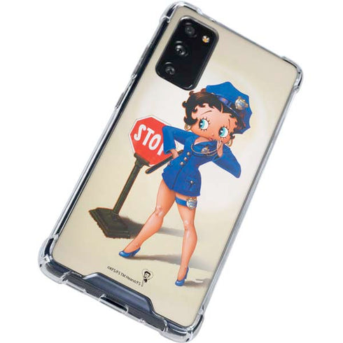 Betty Boop The Police Officer Galaxy S20 FE Clear Case