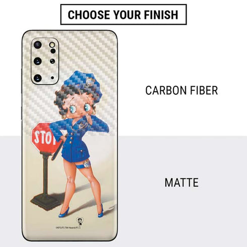 Betty Boop The Police Officer Galaxy S20 Plus Skin