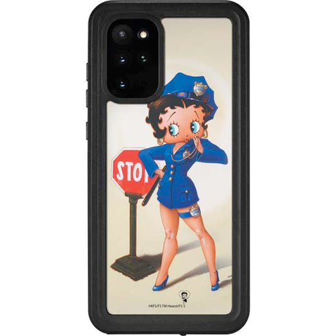 Betty Boop The Police Officer Galaxy S20 Plus Waterproof Case