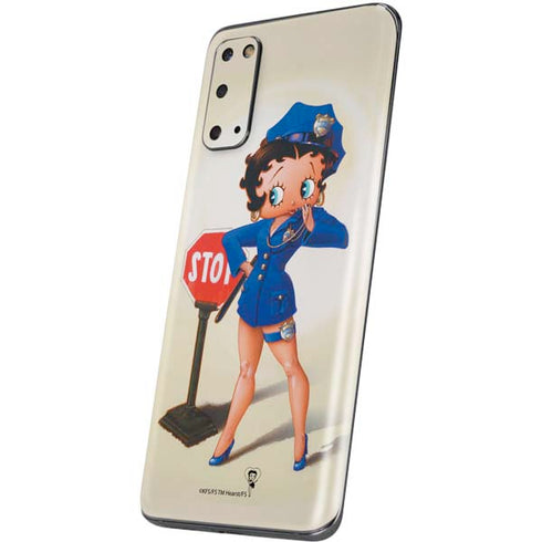 Betty Boop The Police Officer Galaxy S20 Skin