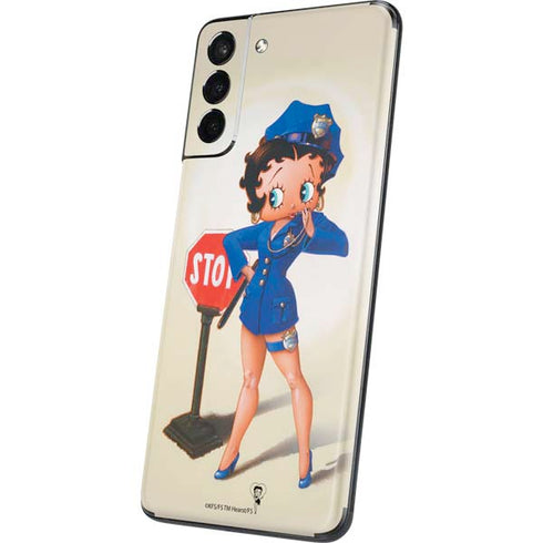 Betty Boop The Police Officer Galaxy S21 Plus 5G Skin