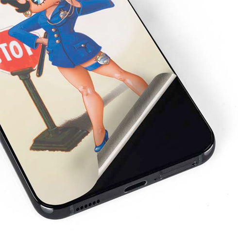 Betty Boop The Police Officer Galaxy S22 Skin