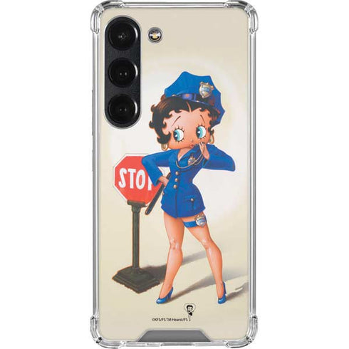 Betty Boop The Police Officer Galaxy S23 Clear Case