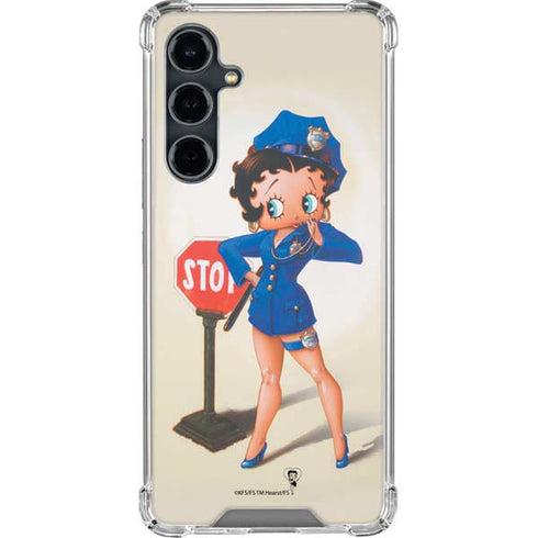 Betty Boop The Police Officer Galaxy S23 FE Clear Case