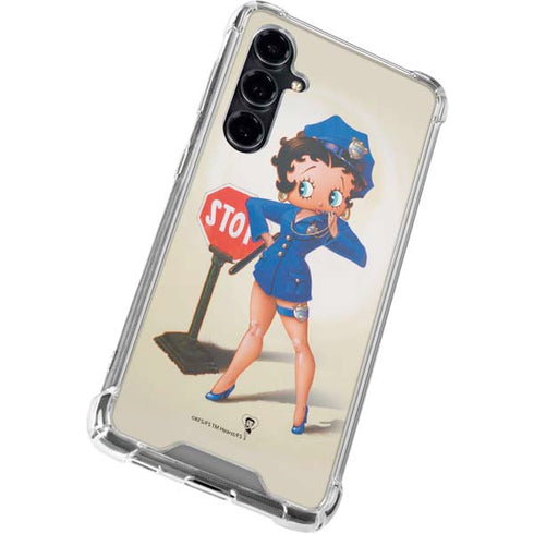 Betty Boop The Police Officer Galaxy S23 FE Clear Case