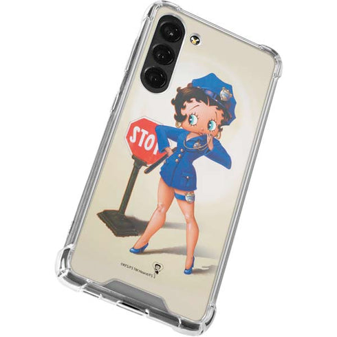Betty Boop The Police Officer Galaxy S23 Plus Clear Case