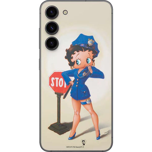 Betty Boop The Police Officer Galaxy S23 Plus Skin