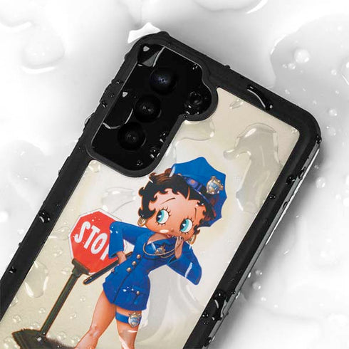 Betty Boop The Police Officer Galaxy S23 Plus Waterproof Case