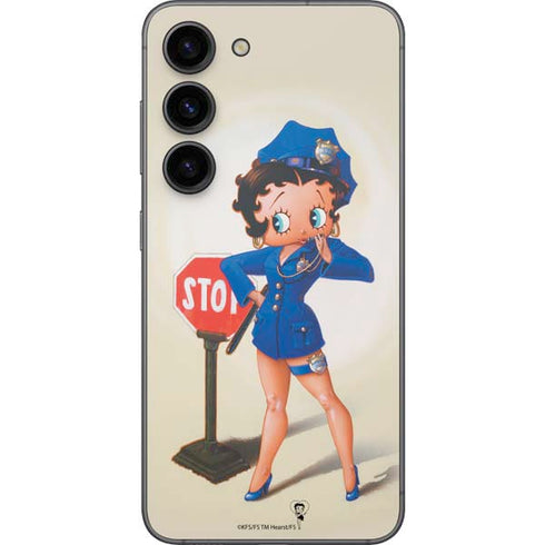 Betty Boop The Police Officer Galaxy S23 Skin