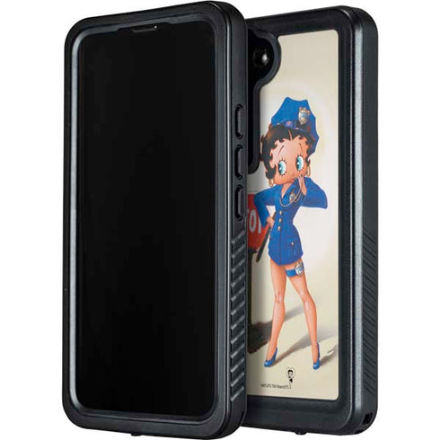 Betty Boop The Police Officer Galaxy S23 Waterproof Case