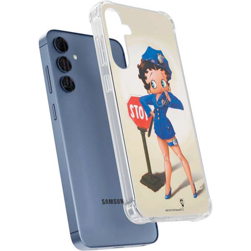 Betty Boop The Police Officer Galaxy S24 Clear Case