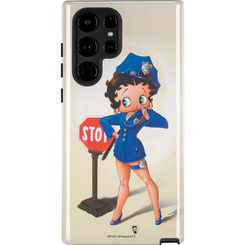 Betty Boop The Police Officer Galaxy S24 Ultra Impact Case