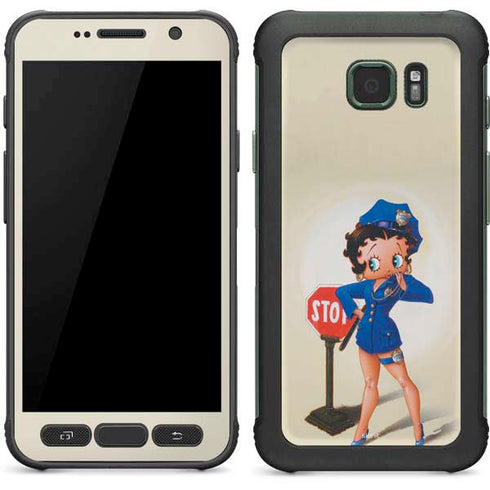 Betty Boop The Police Officer Galaxy S7 Active Skin