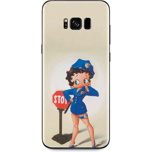 Betty Boop The Police Officer Galaxy S8 Plus Skin