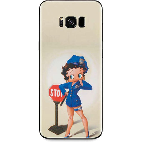 Betty Boop The Police Officer Galaxy S8 Skin