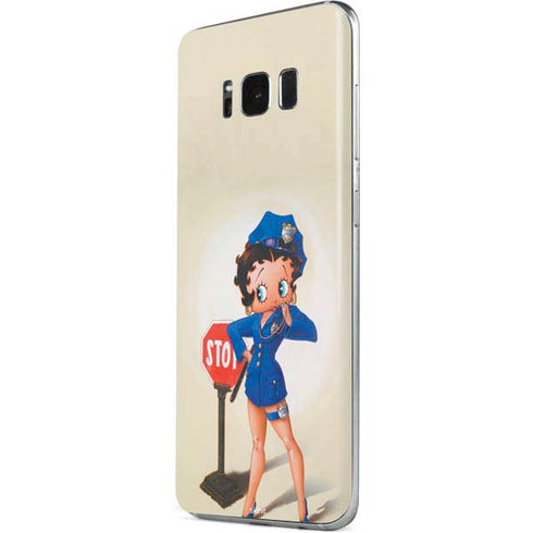 Betty Boop The Police Officer Galaxy S8 Skin