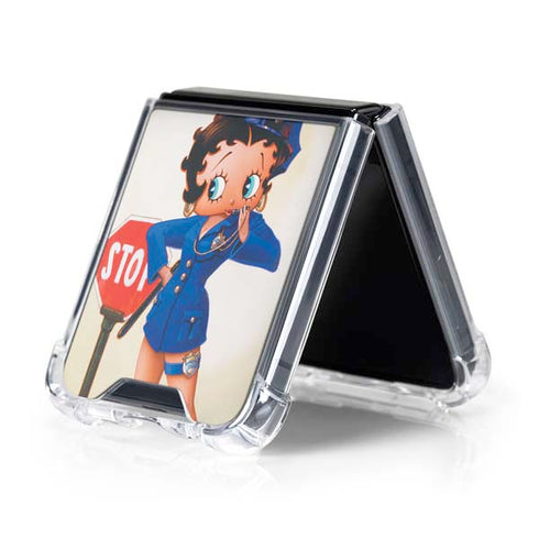 Betty Boop The Police Officer Galaxy Z Flip5 5G Clear Case