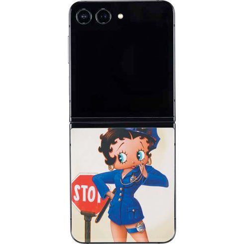 Betty Boop The Police Officer Galaxy Z Flip5 5G Skin