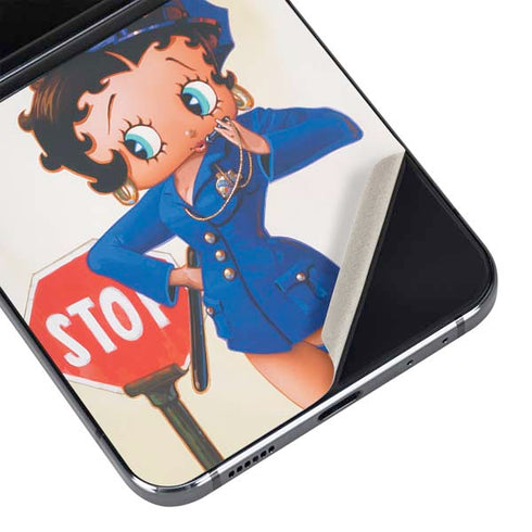 Betty Boop The Police Officer Galaxy Z Flip5 5G Skin