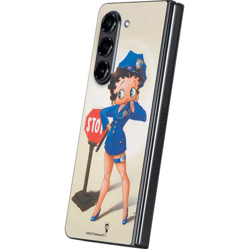 Betty Boop The Police Officer Galaxy Z Fold5 5G Skin