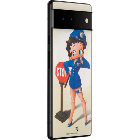 Betty Boop The Police Officer Google Pixel 6 Skin