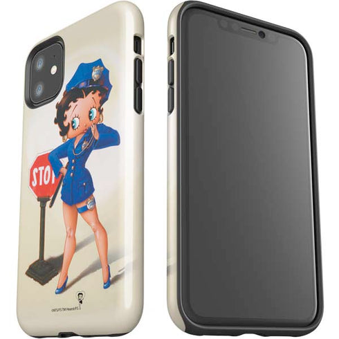 Betty Boop The Police Officer iPhone 11 Impact Case