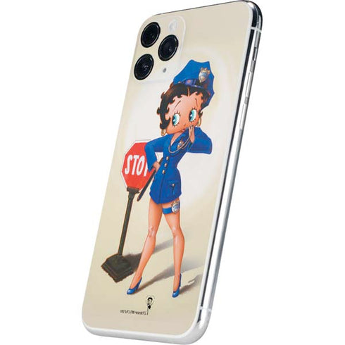 Betty Boop The Police Officer iPhone 11 Pro Skin