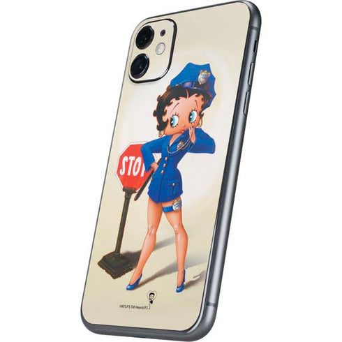 Betty Boop The Police Officer iPhone 11 Skin