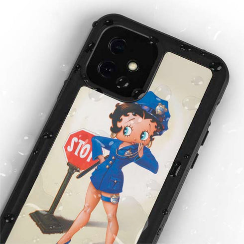 Betty Boop The Police Officer iPhone 12 Mini Waterproof Case