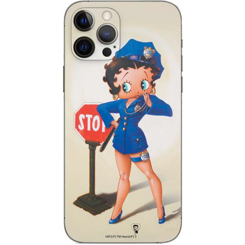 Betty Boop The Police Officer iPhone 12 Pro Skin