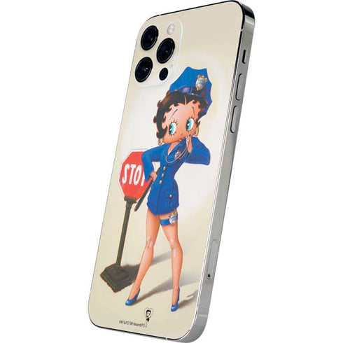 Betty Boop The Police Officer iPhone 12 Pro Skin