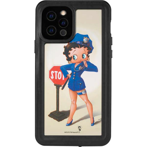 Betty Boop The Police Officer iPhone 12 Pro Waterproof Case