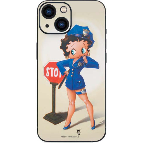 Betty Boop The Police Officer iPhone 13 Mini Skin