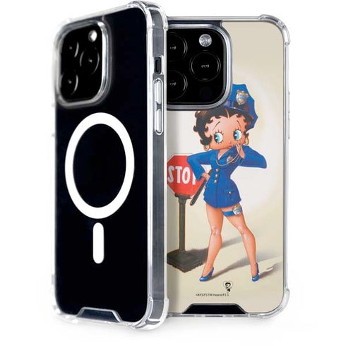 Betty Boop The Police Officer iPhone 13 Pro MagSafe Case