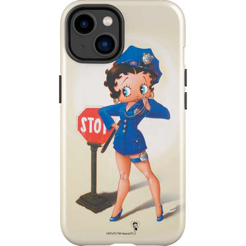 Betty Boop The Police Officer iPhone 14 Plus Impact Case
