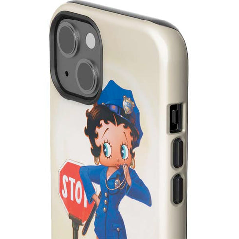 Betty Boop The Police Officer iPhone 15 Plus Impact Case