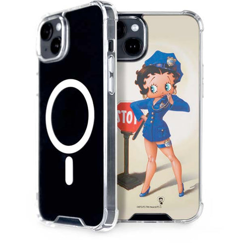 Betty Boop The Police Officer iPhone 14 MagSafe Case
