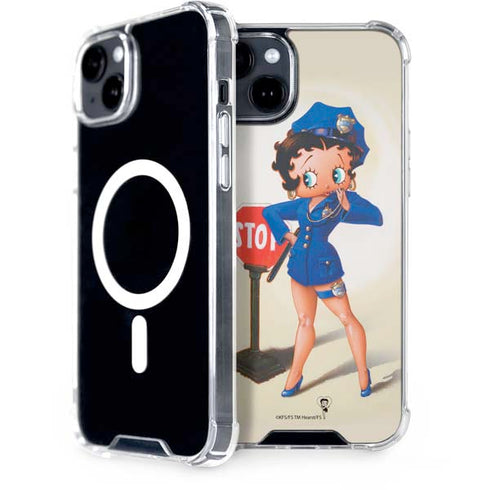 Betty Boop The Police Officer iPhone 15 Plus MagSafe Case
