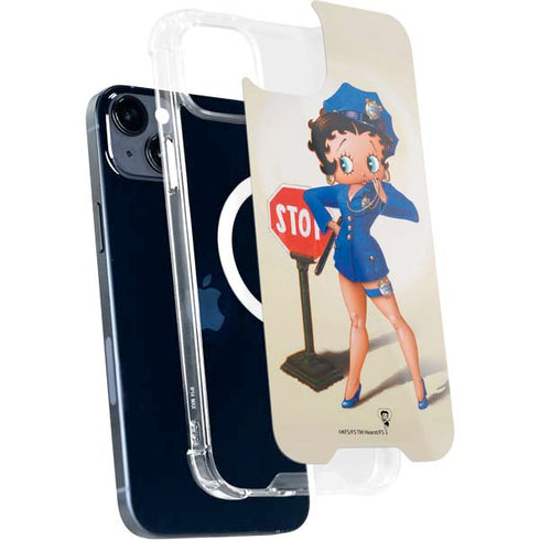 Betty Boop The Police Officer iPhone 15 Plus MagSafe Case
