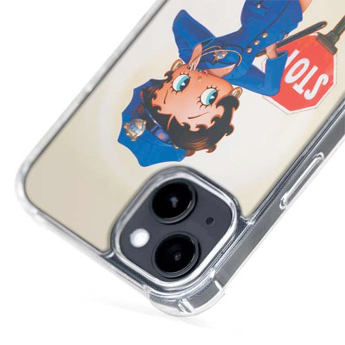 Betty Boop The Police Officer iPhone 15 Plus MagSafe Case