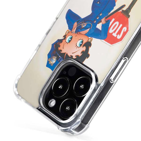 Betty Boop The Police Officer iPhone 14 Pro Max MagSafe Case